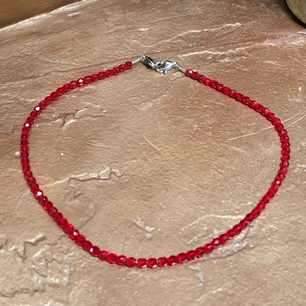 Valentine’s Day Gift Czech Glass Choker